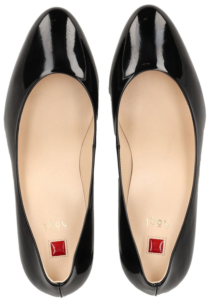 Högl Pumps Leder Schwarz Lack