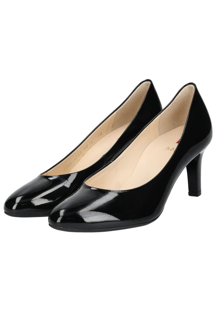 Högl Pumps Leder Schwarz Lack