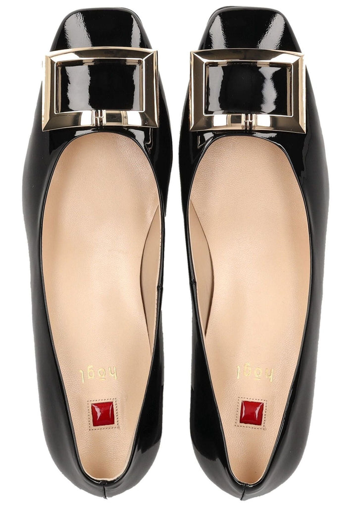 Högl Pumps Leder Schwarz Lack