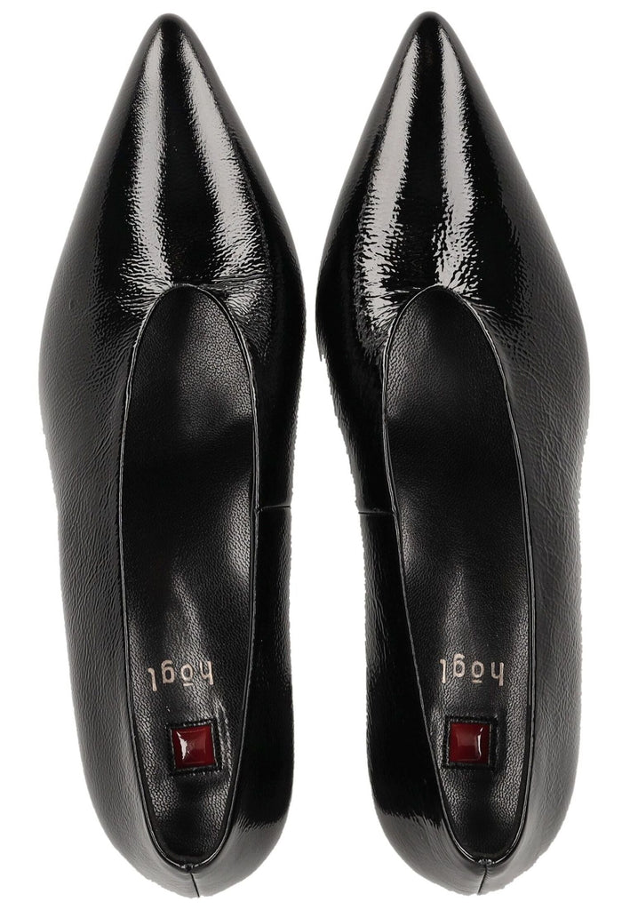 Högl Pumps Leder Schwarz Lack