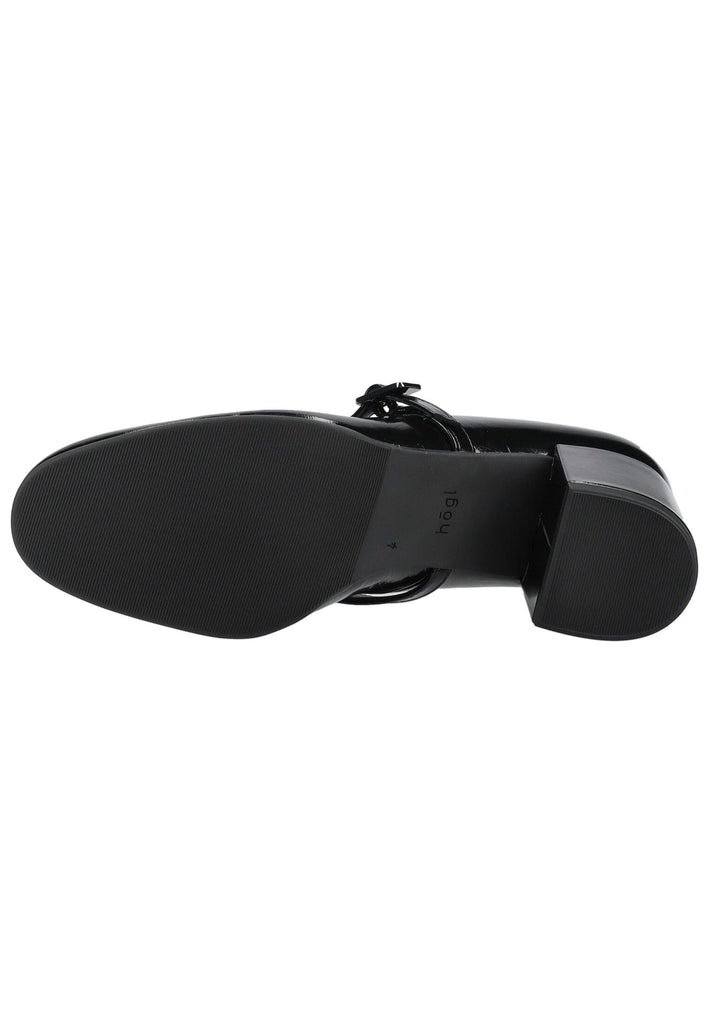 Högl Pumps Leder Schwarz Lack