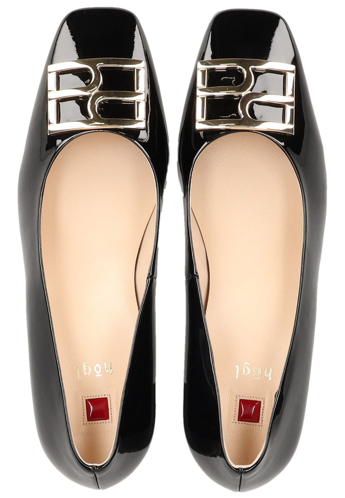 Högl Pumps Leder Schwarz Lack