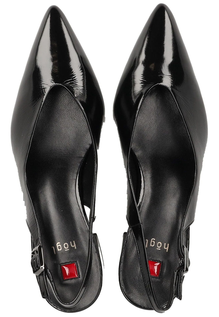 Högl Pumps Leder Schwarz Lack