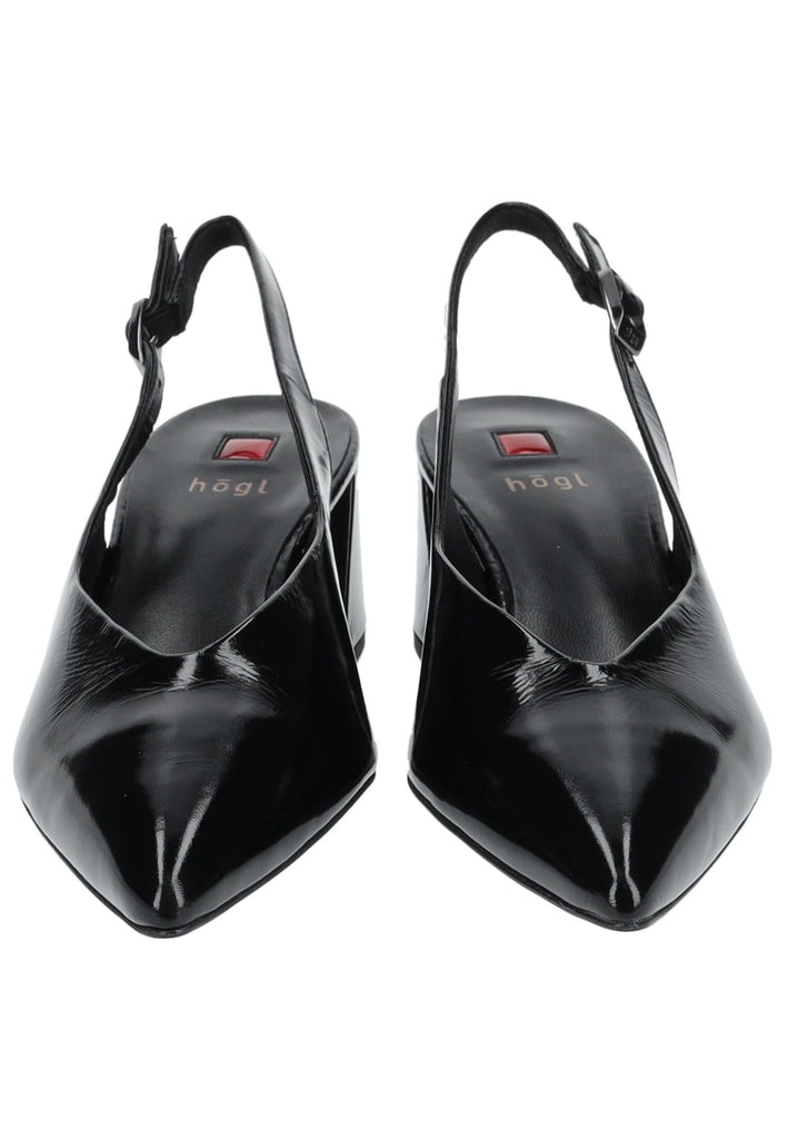 Högl Pumps Leder Schwarz Lack
