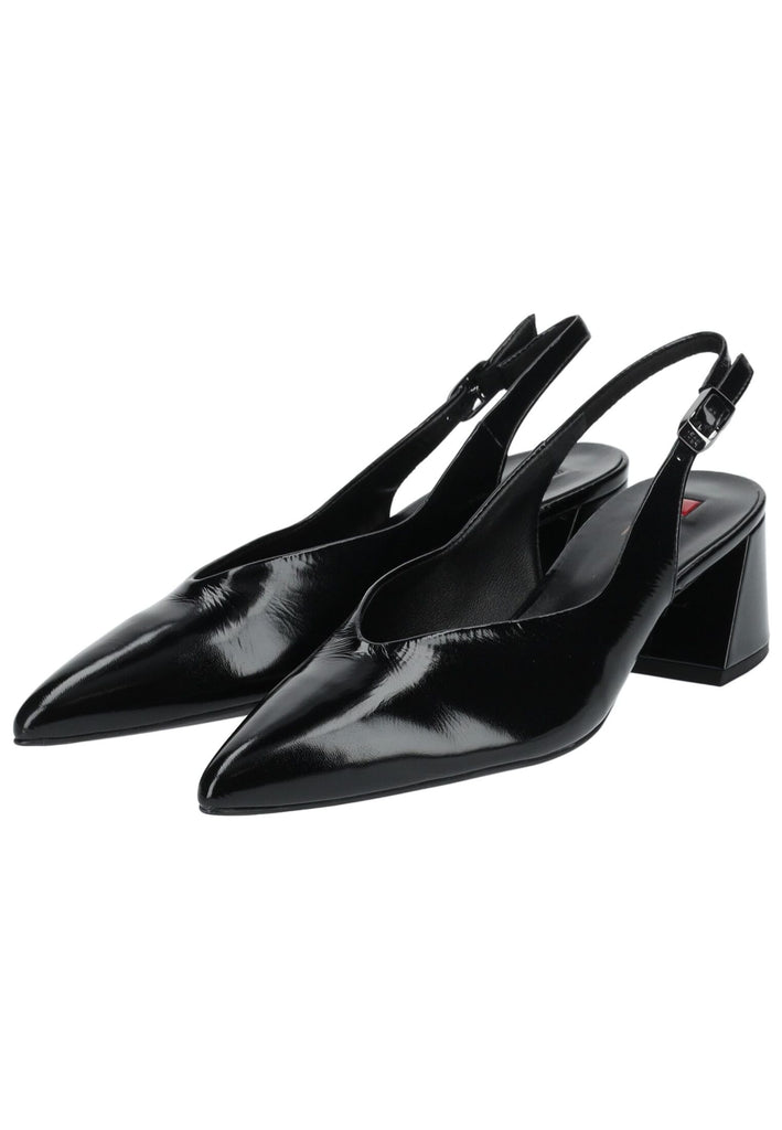 Högl Pumps Leder Schwarz Lack