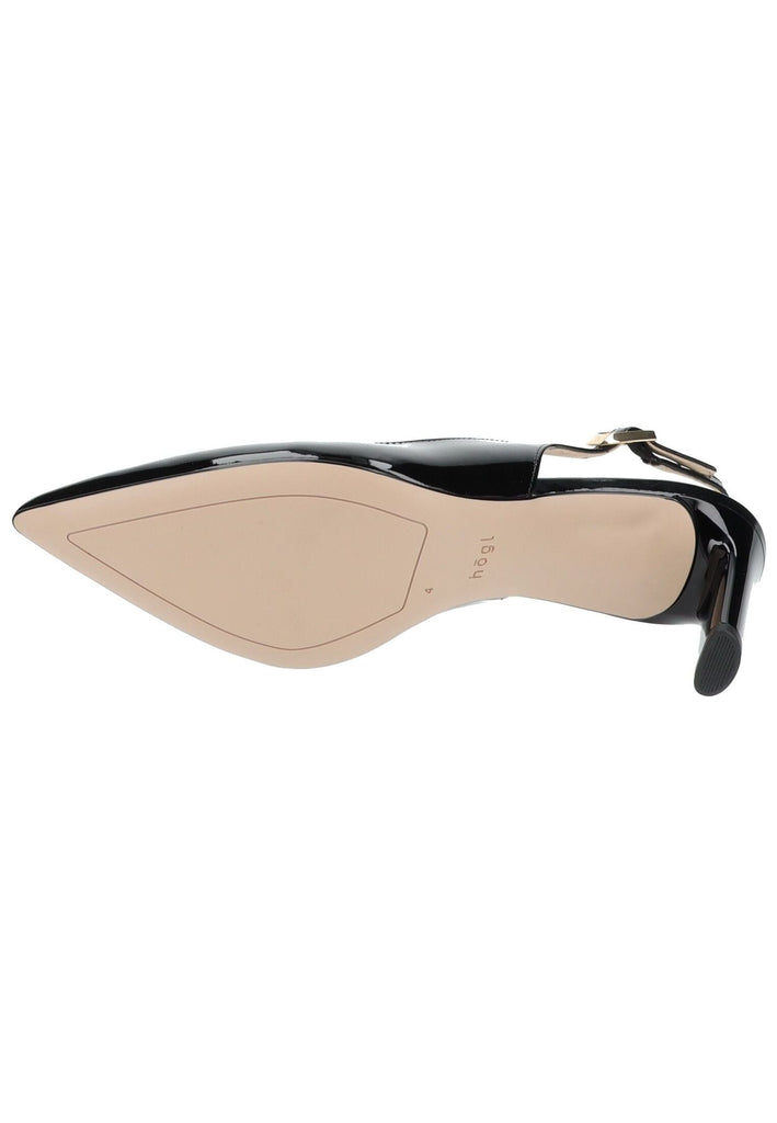 Högl Pumps Leder Schwarz Lack
