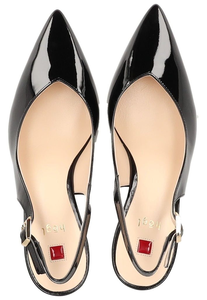 Högl Pumps Leder Schwarz Lack