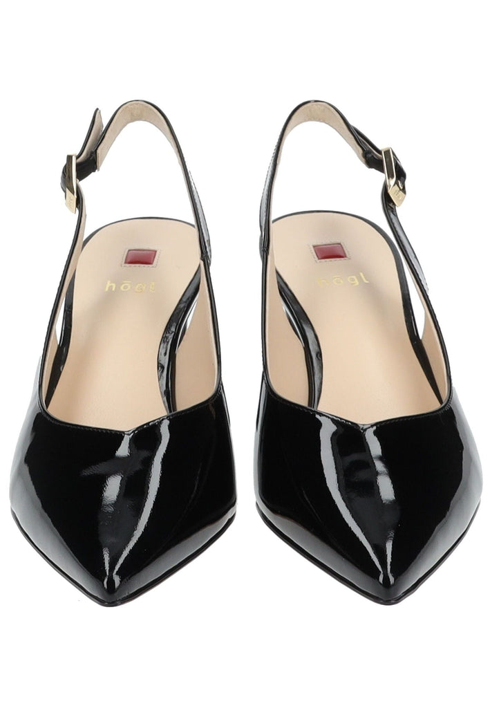 Högl Pumps Leder Schwarz Lack