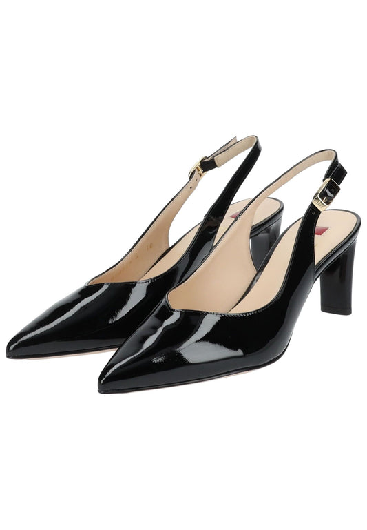 Högl Pumps Leder Schwarz Lack