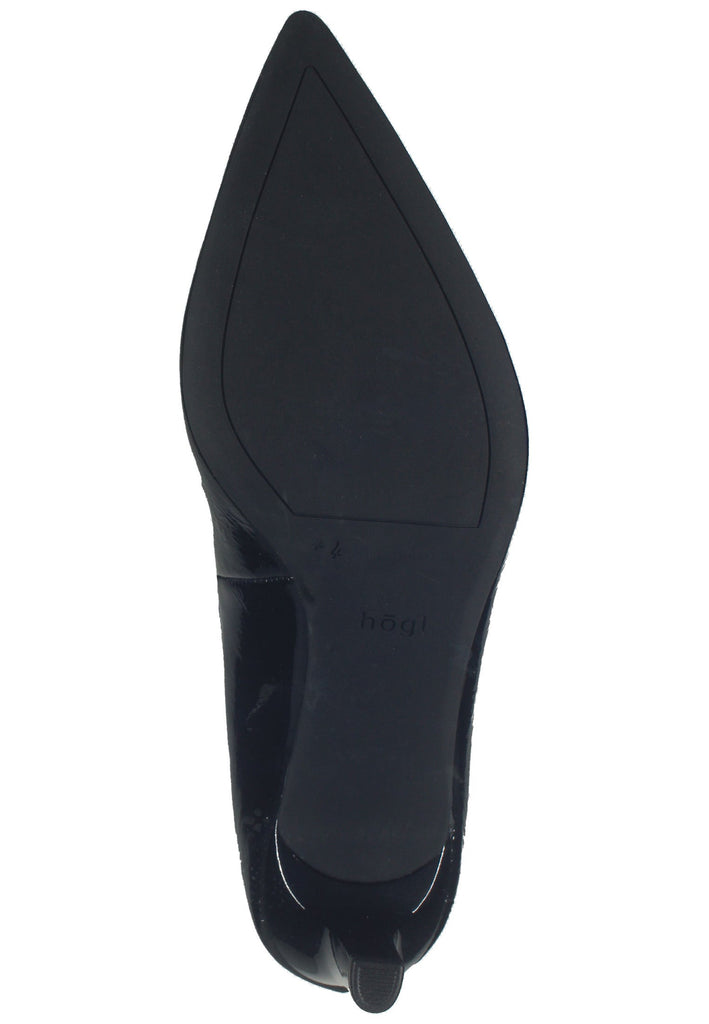 Högl Pumps Leder Schwarz Lack