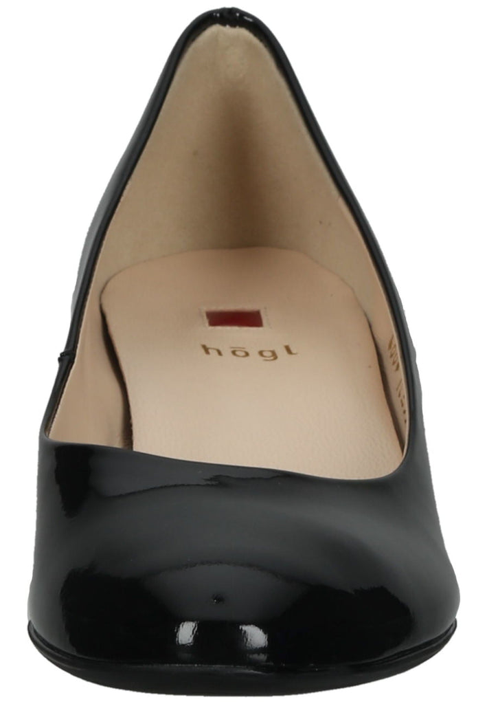 Högl Pumps Leder Schwarz Lack