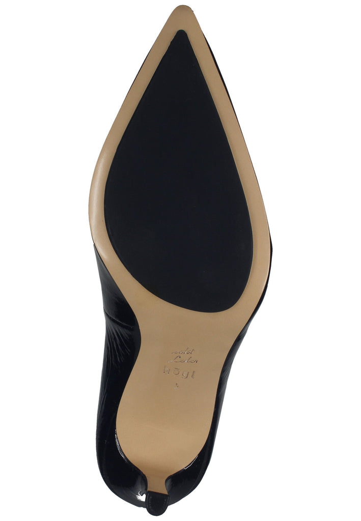 Högl Pumps Leder Schwarz Lack