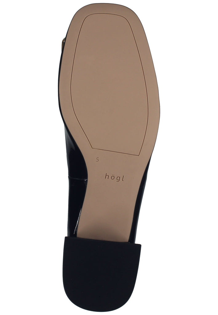 Högl Pumps Leder Schwarz Lack