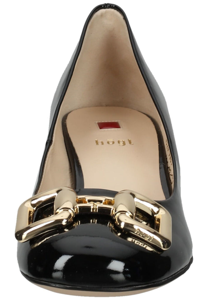 Högl Pumps Leder Schwarz Lack