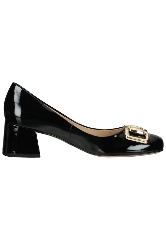 Högl Pumps Leder Schwarz Lack