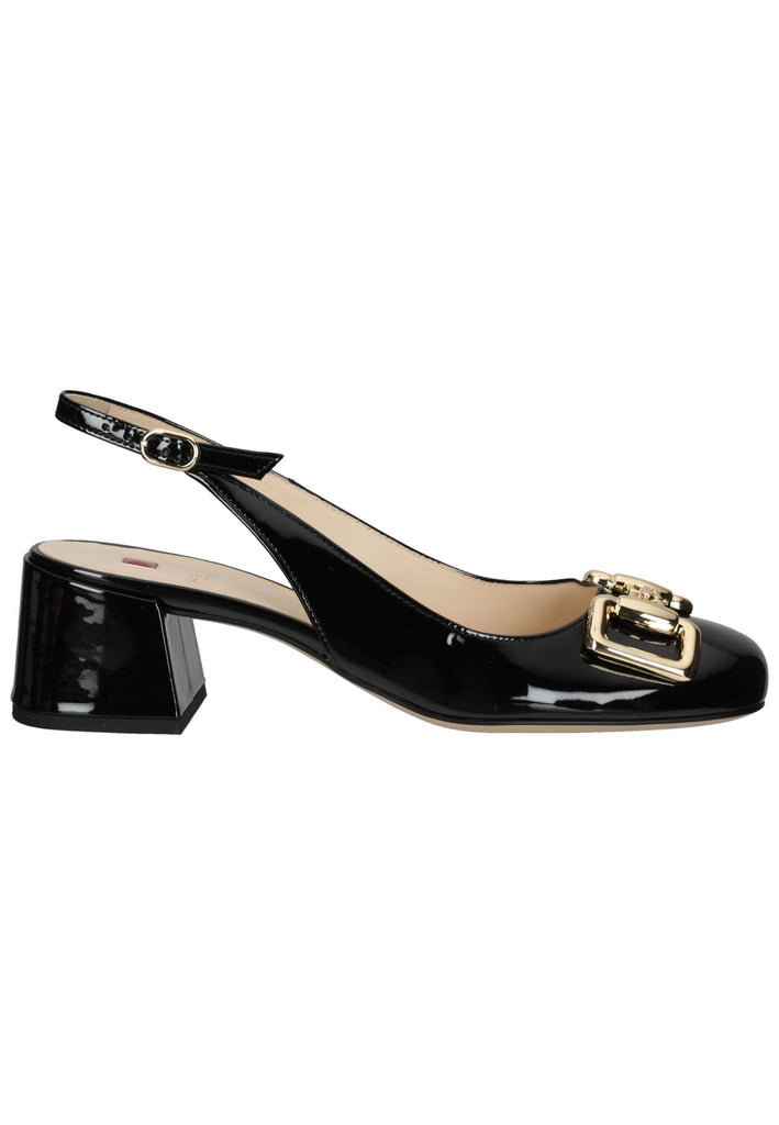Högl Pumps Leder Schwarz Lack