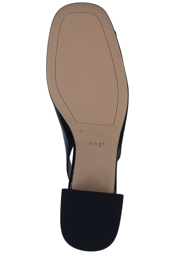 Högl Pumps Leder Schwarz Lack