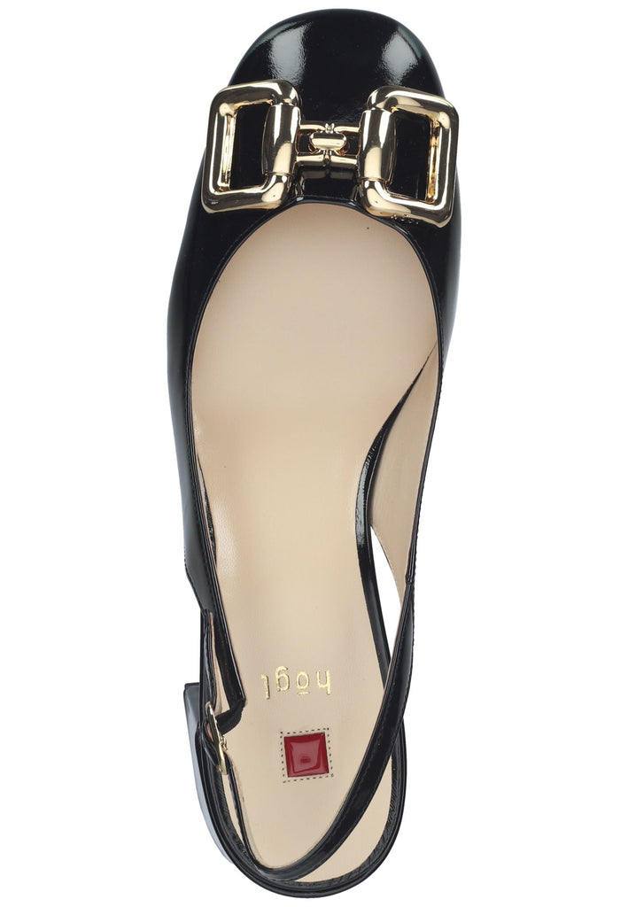 Högl Pumps Leder Schwarz Lack