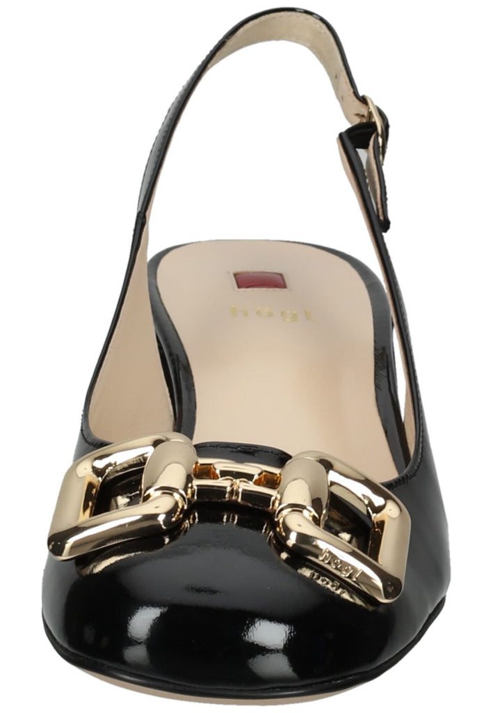 Högl Pumps Leder Schwarz Lack