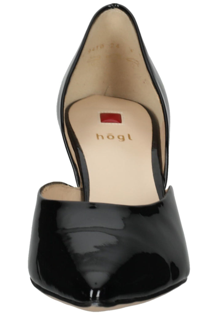 Högl Pumps Leder Schwarz Lack