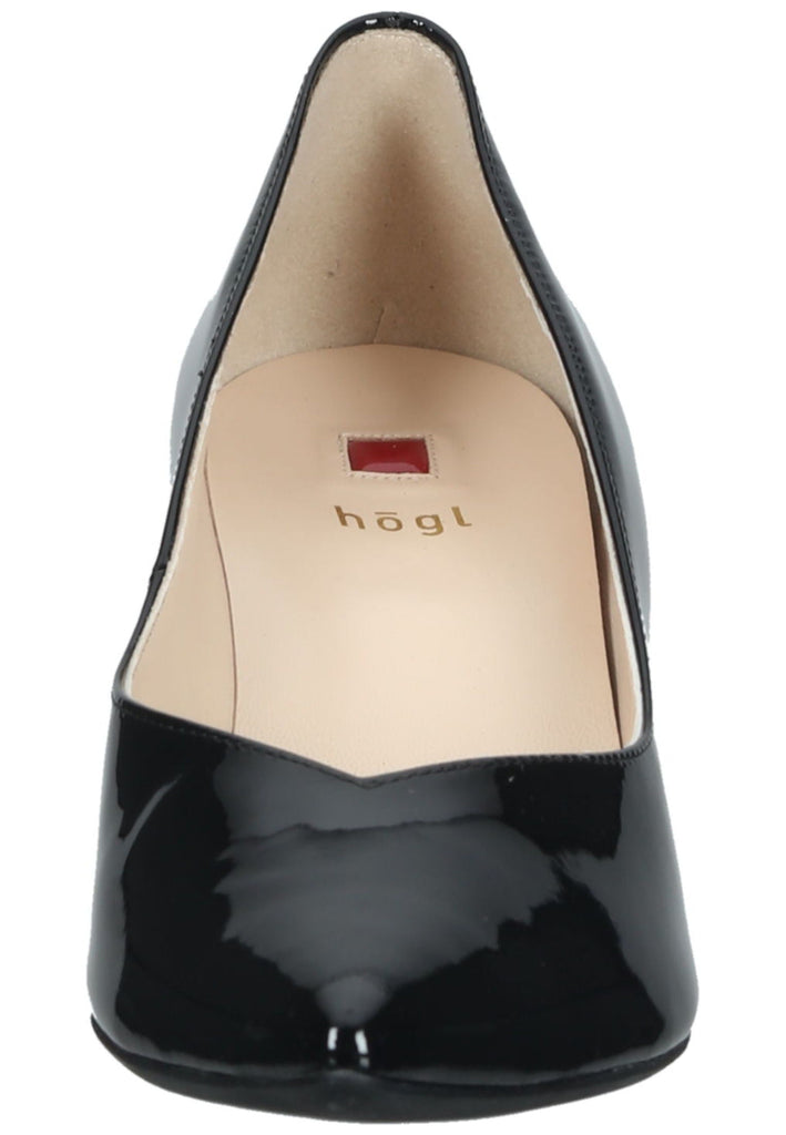 Högl Pumps Leder Schwarz Lack
