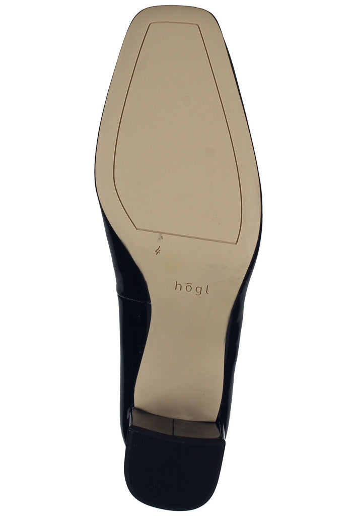 Högl Pumps Leder Schwarz Lack