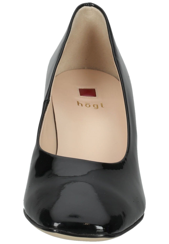 Högl Pumps Leder Schwarz Lack