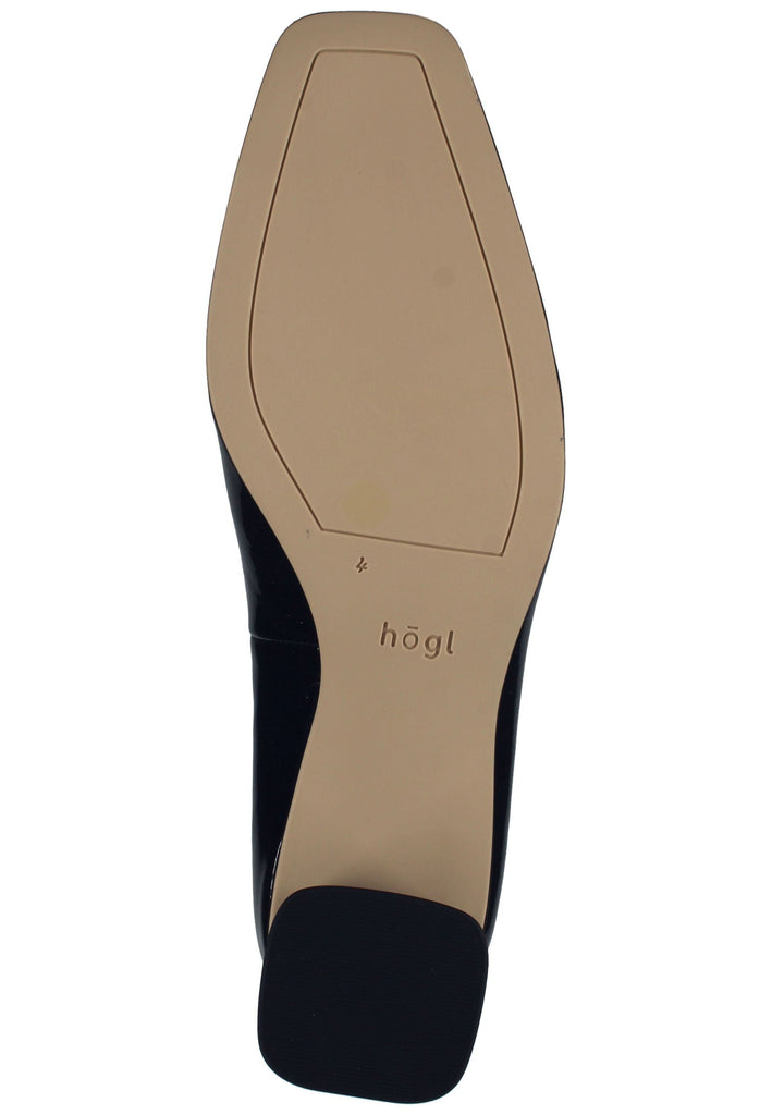 Högl Pumps Leder Schwarz Lack