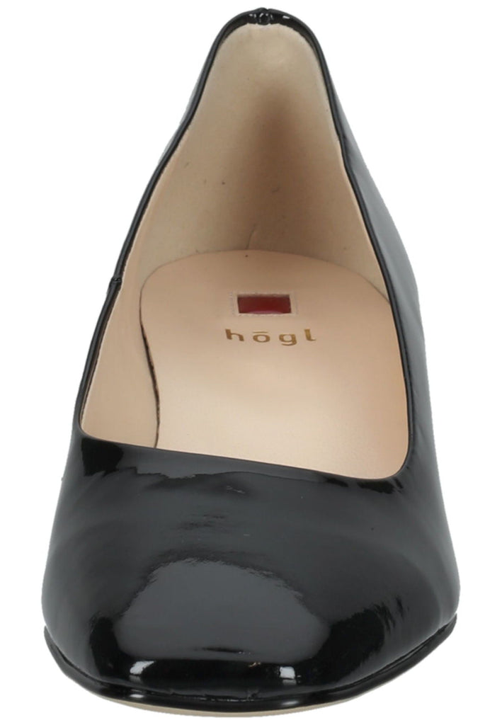 Högl Pumps Leder Schwarz Lack