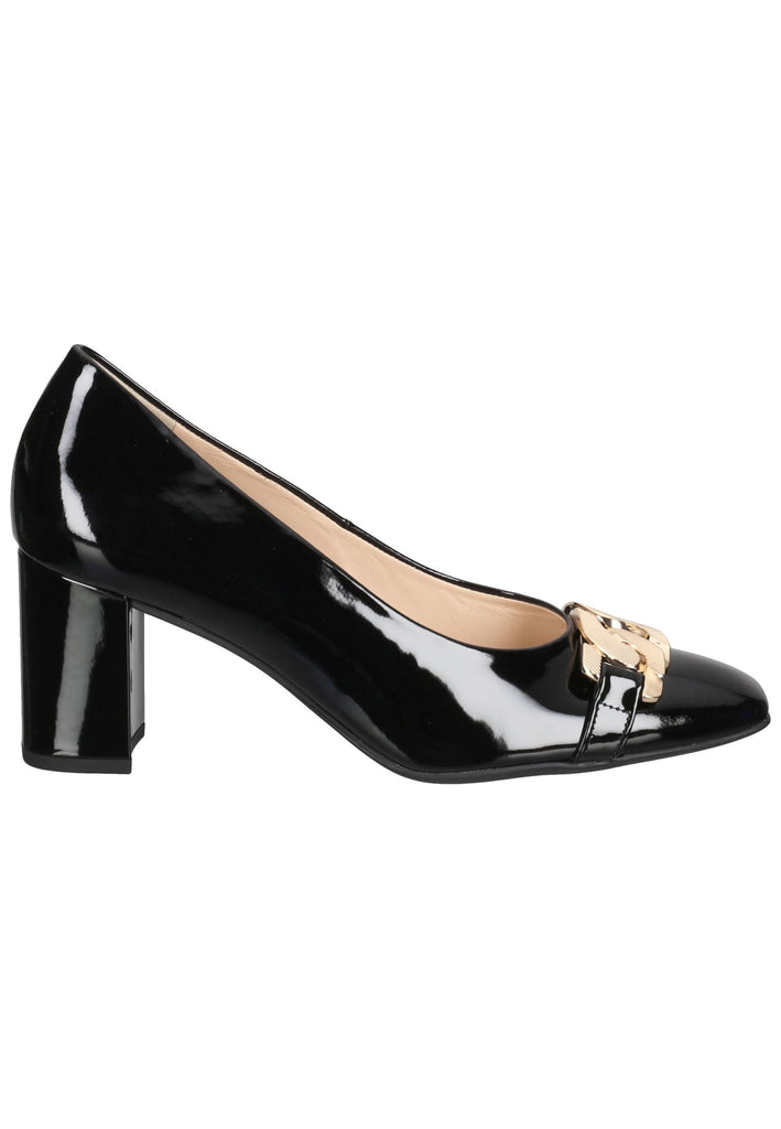 Högl Pumps Leder Schwarz Lack