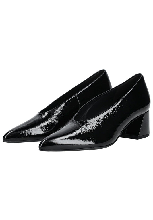 Högl Pumps Leder Schwarz Lack