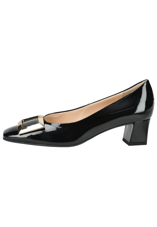 Högl Pumps Leder Schwarz Lack