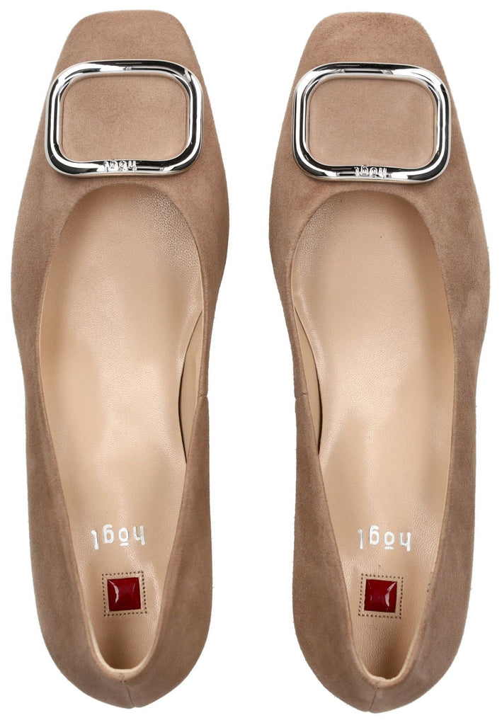Högl Pumps Leder Taupe