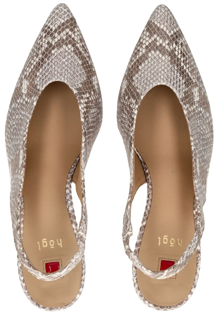 Högl Pumps Leder Taupe
