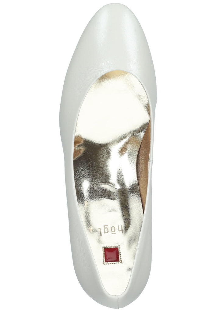 Högl Pumps Leder Weiß
