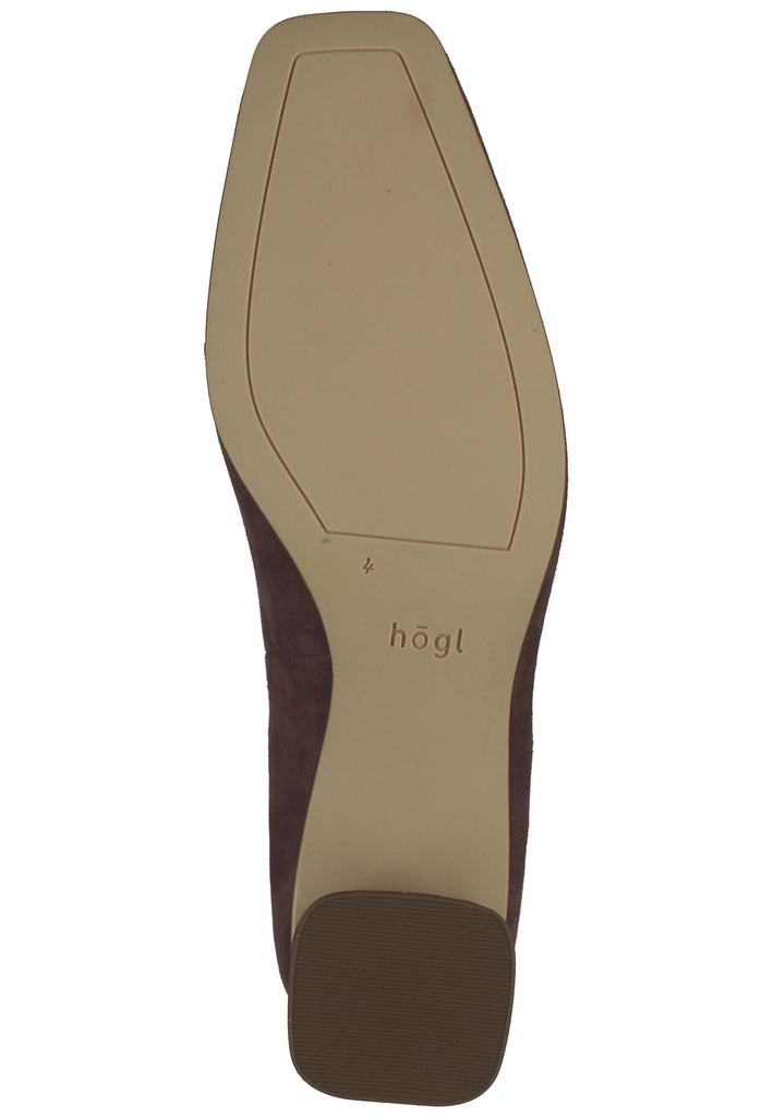 Högl Pumps Veloursleder Chocolate