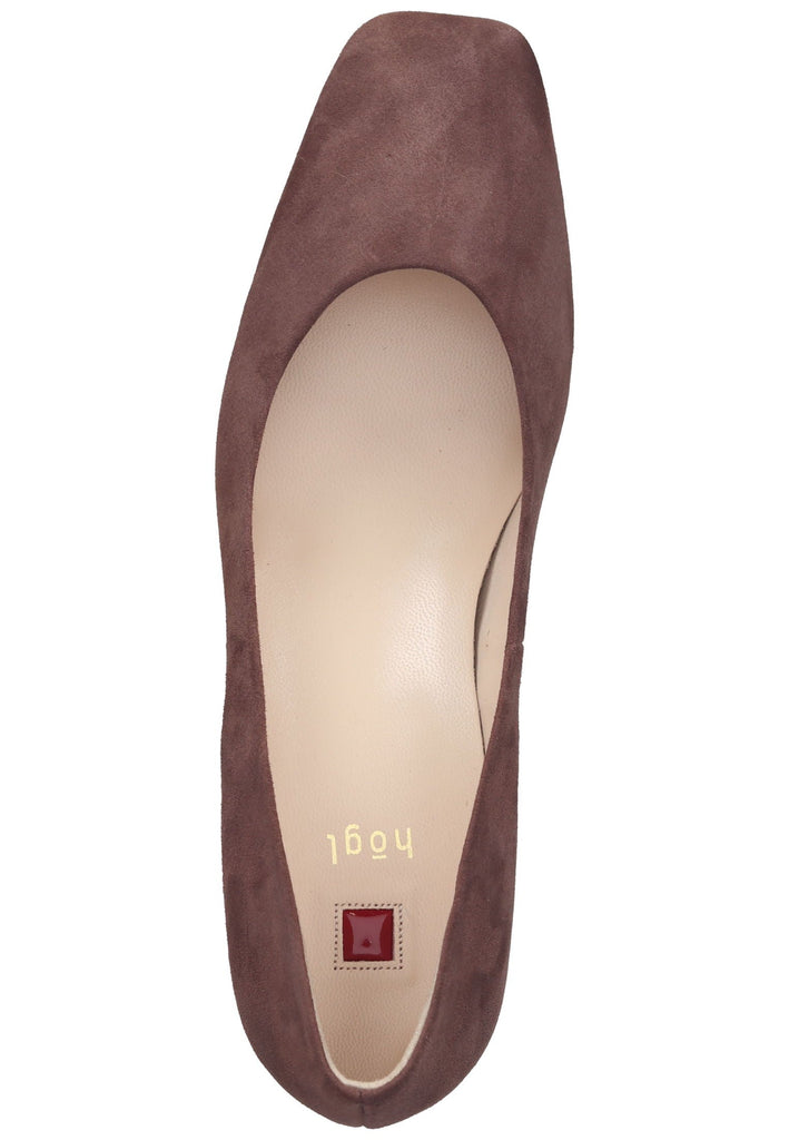 Högl Pumps Veloursleder Chocolate