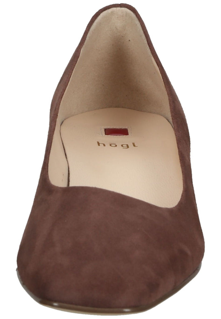 Högl Pumps Veloursleder Chocolate