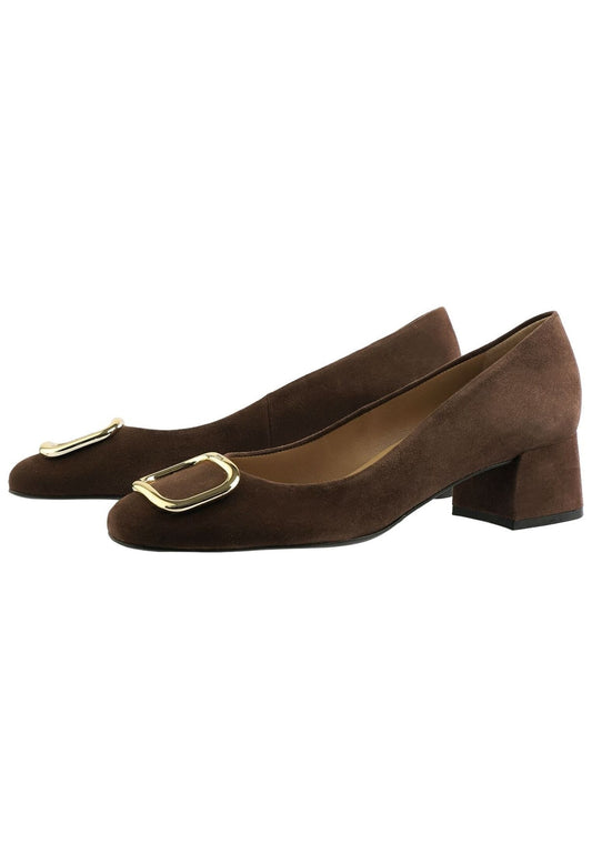Högl Pumps Veloursleder Dunkelbraun