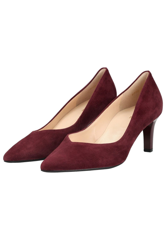 Högl Pumps Veloursleder Dunkelrot