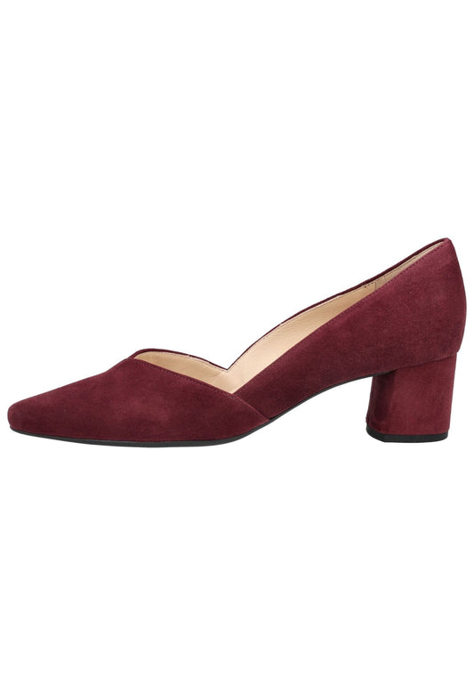 Högl Pumps Veloursleder Dunkelrot