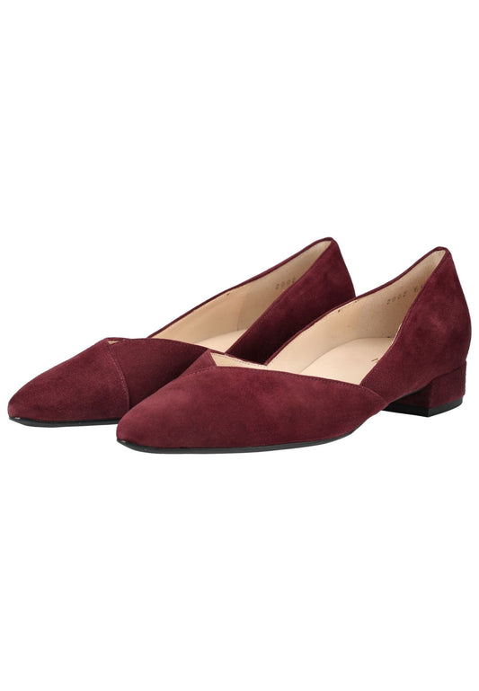Högl Pumps Veloursleder Dunkelrot