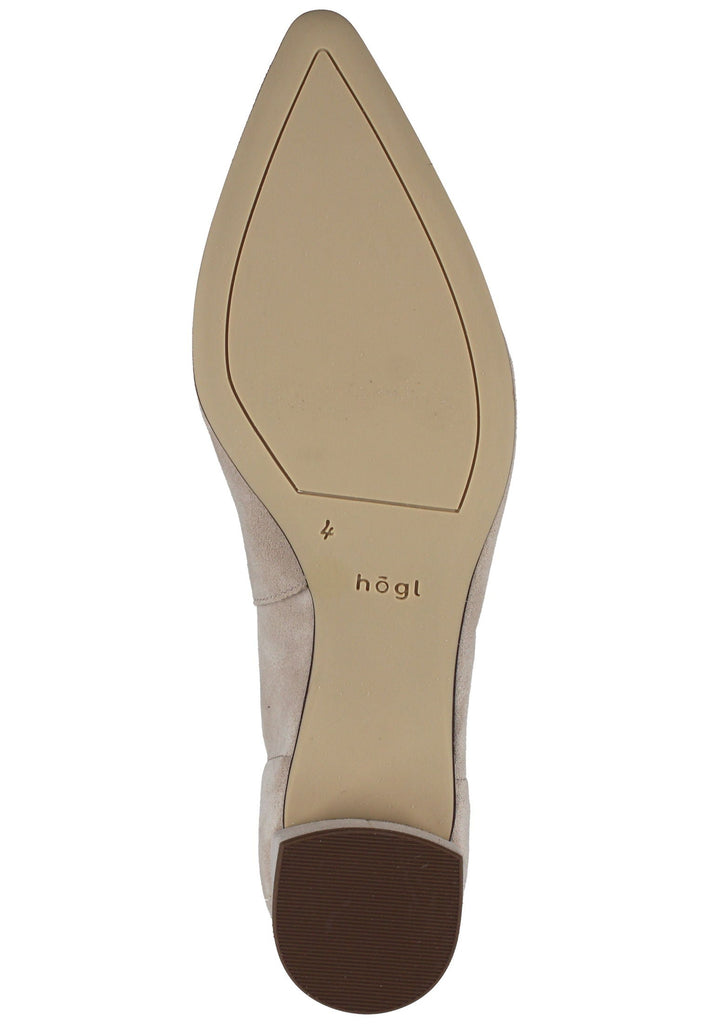 Högl Pumps Veloursleder Hellbeige