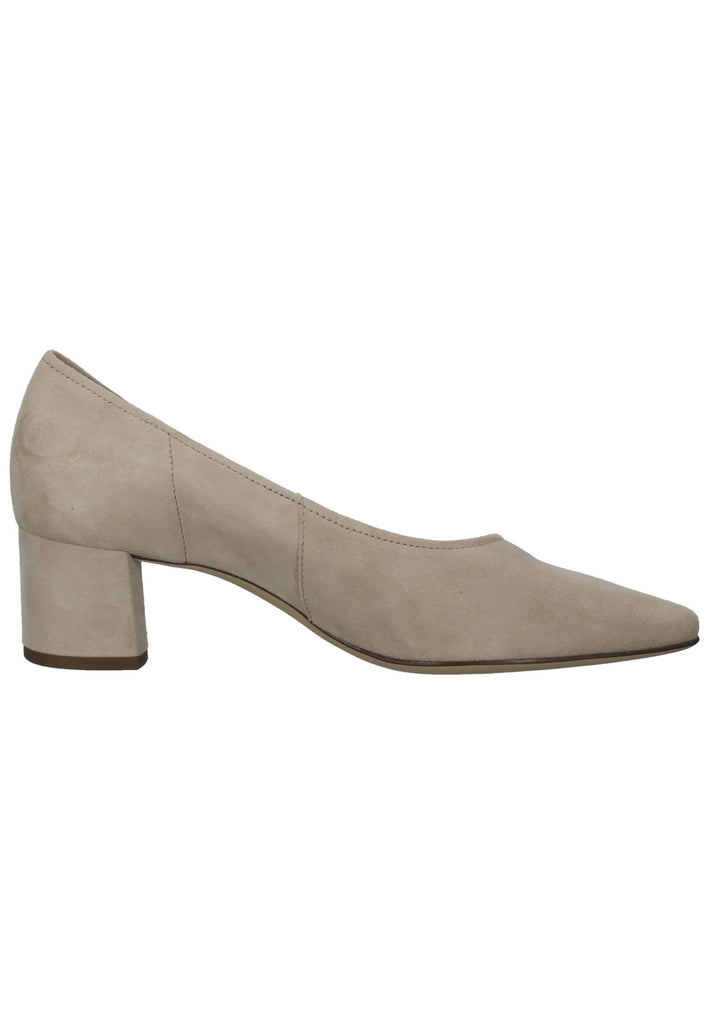 Högl Pumps Veloursleder Hellbeige