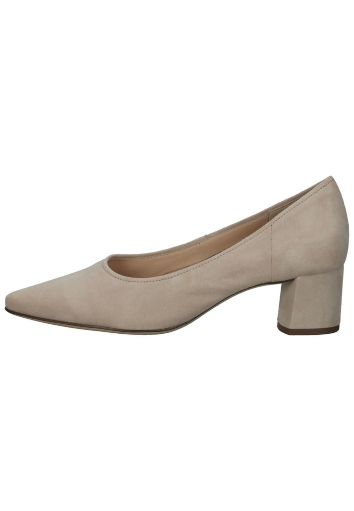 Högl Pumps Veloursleder Hellbeige