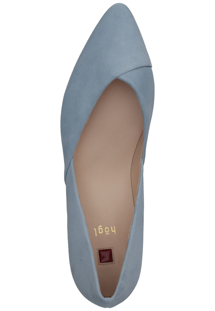 Högl Pumps Veloursleder Hellblau
