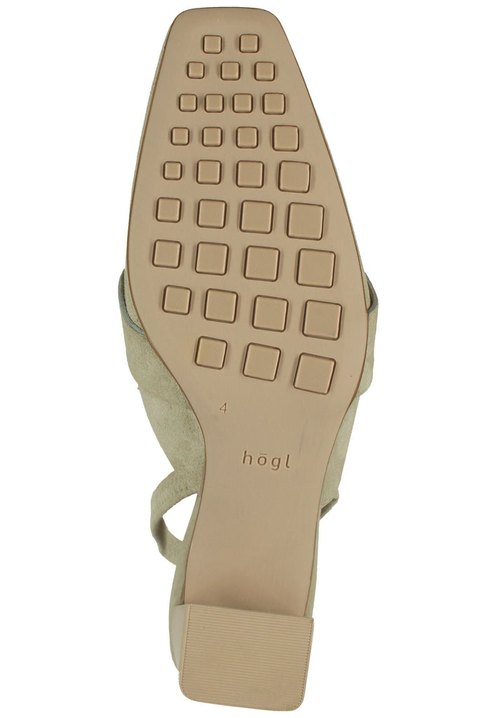 Högl Pumps Veloursleder Hellgrün