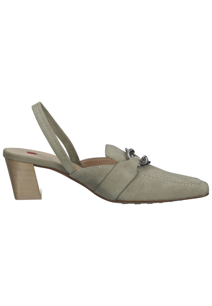 Högl Pumps Veloursleder Hellgrün