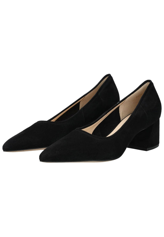 Högl Pumps Veloursleder Schwarz/Schwarz
