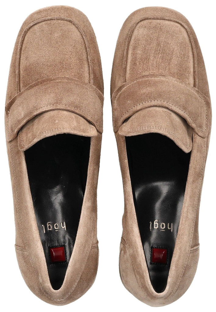 Högl Pumps Veloursleder Taupe